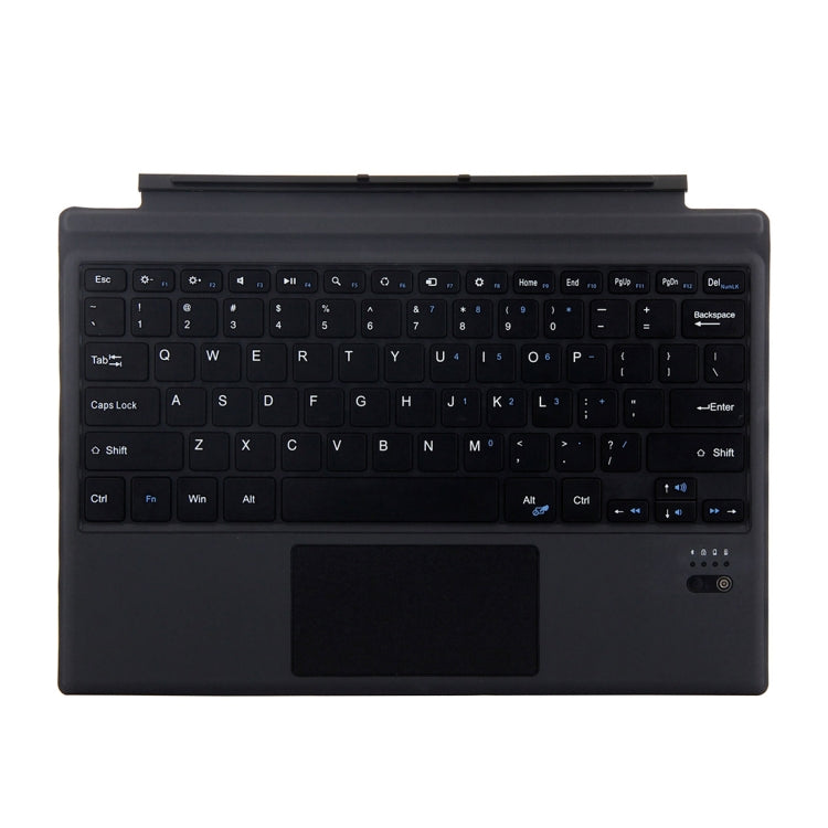 1089A Magnetic Charging Bluetooth V3.0 Keyboard + Microfiber Leather Tablet Case for Microsoft Surface Pro 3 / 4 / 5 / 6(Black)