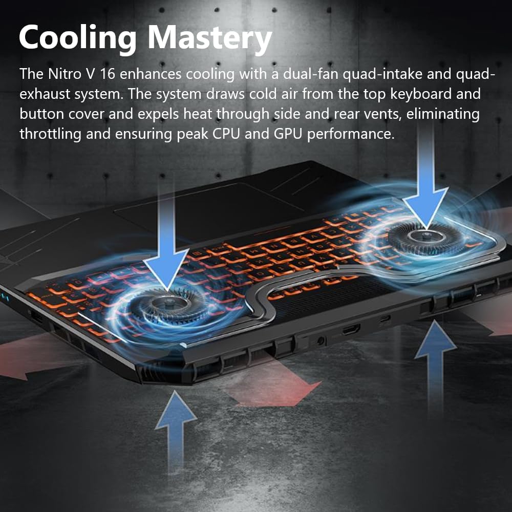 acer Nitro V Gaming Laptop | AMD Ryzen 7 8845HS Octa-Core AI Capable Processor | NVIDIA GeForce RTX 4060