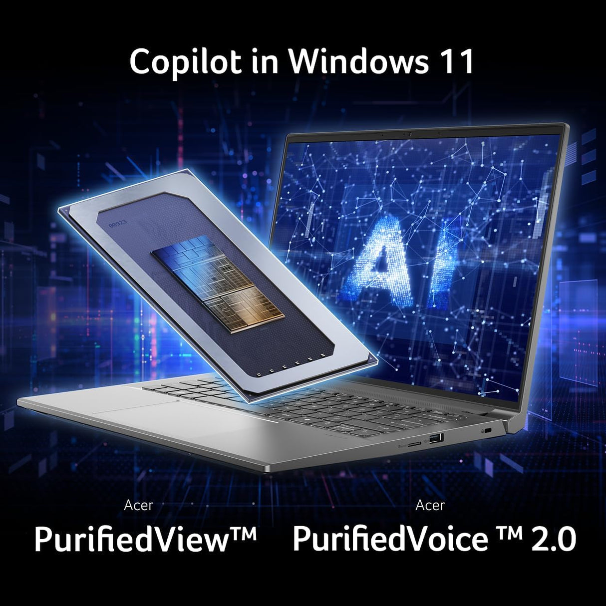 Acer Swift X 14 Laptop | 14.5" OLED 2880 x 1800 120Hz Calman Verified | Unlock AI Experiences | Intel Core Ultra 7 Processor 155H | NVIDIA GeForce RTX 4060 | 16GB LPDDR5X | 1TB SSD |