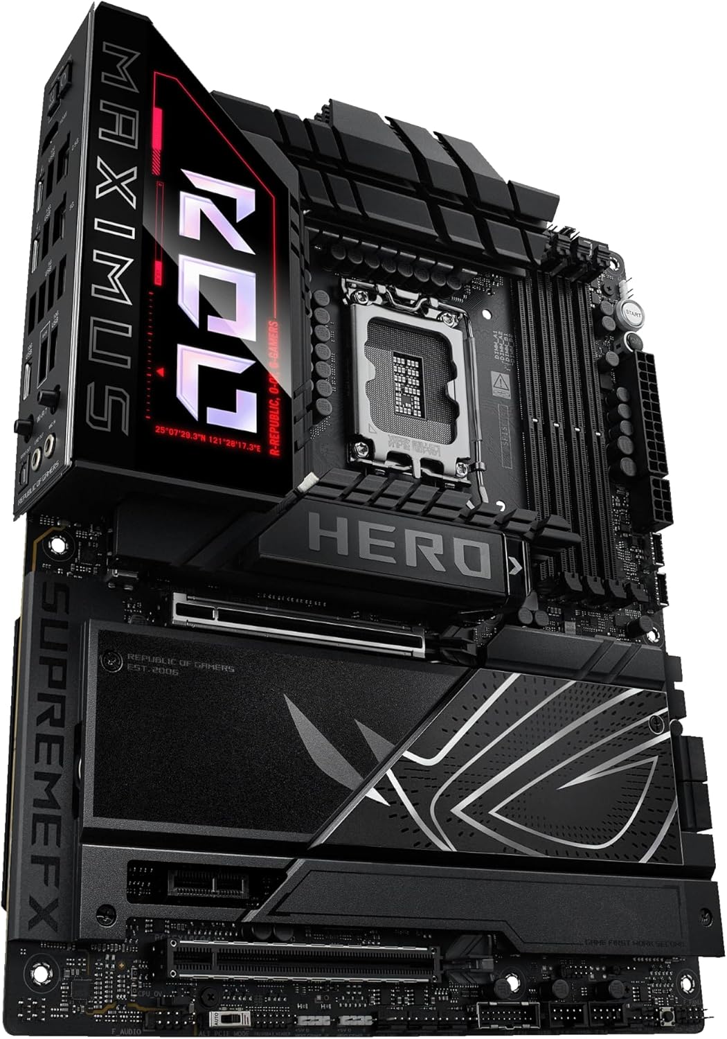 ASUS ROG Maximus Z890 Hero Intel Z890 LGA 1851 ATX Motherboard, Advanced AI PC-Ready, 22+2+1+2 Stages, DDR5, WiFi 7, 3X PCIe® 5.0