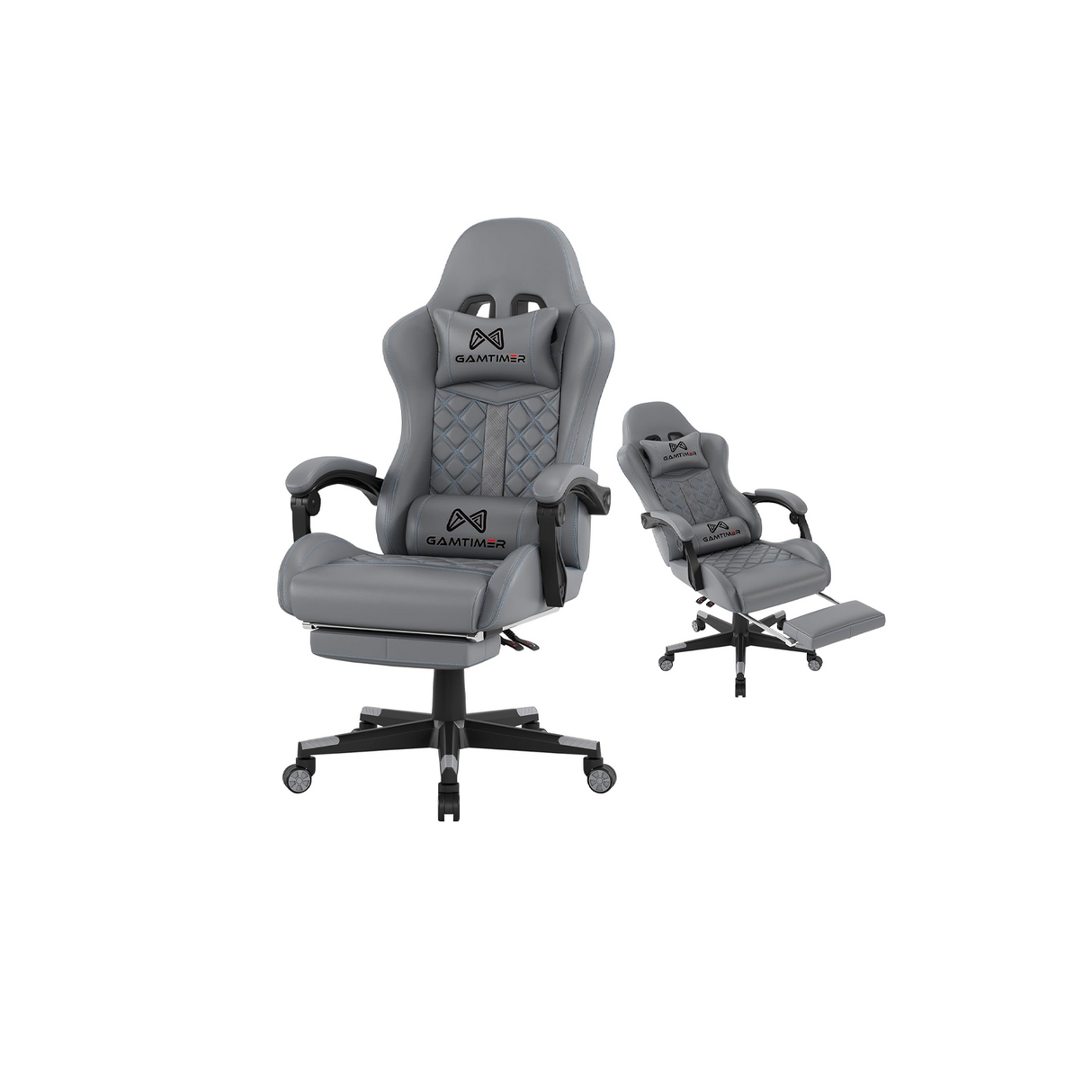 Gaming Chair, 400 lbs Adult Chair, High Back Computer Chair with Footrest and Linked Armrests, Office Video Game Chair with Lumbar Support