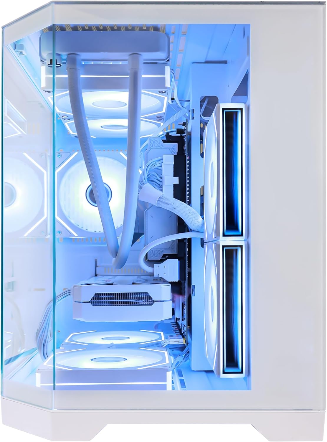 HELLOLAND Ocean of Stars Gaming PC Desktop - AMD Ryzen 7 7700 8-Core 3.8 GHz- RTX 5060 8GB- 32GB DDR5 RAM 6000MHz-1TB PCIe SSD