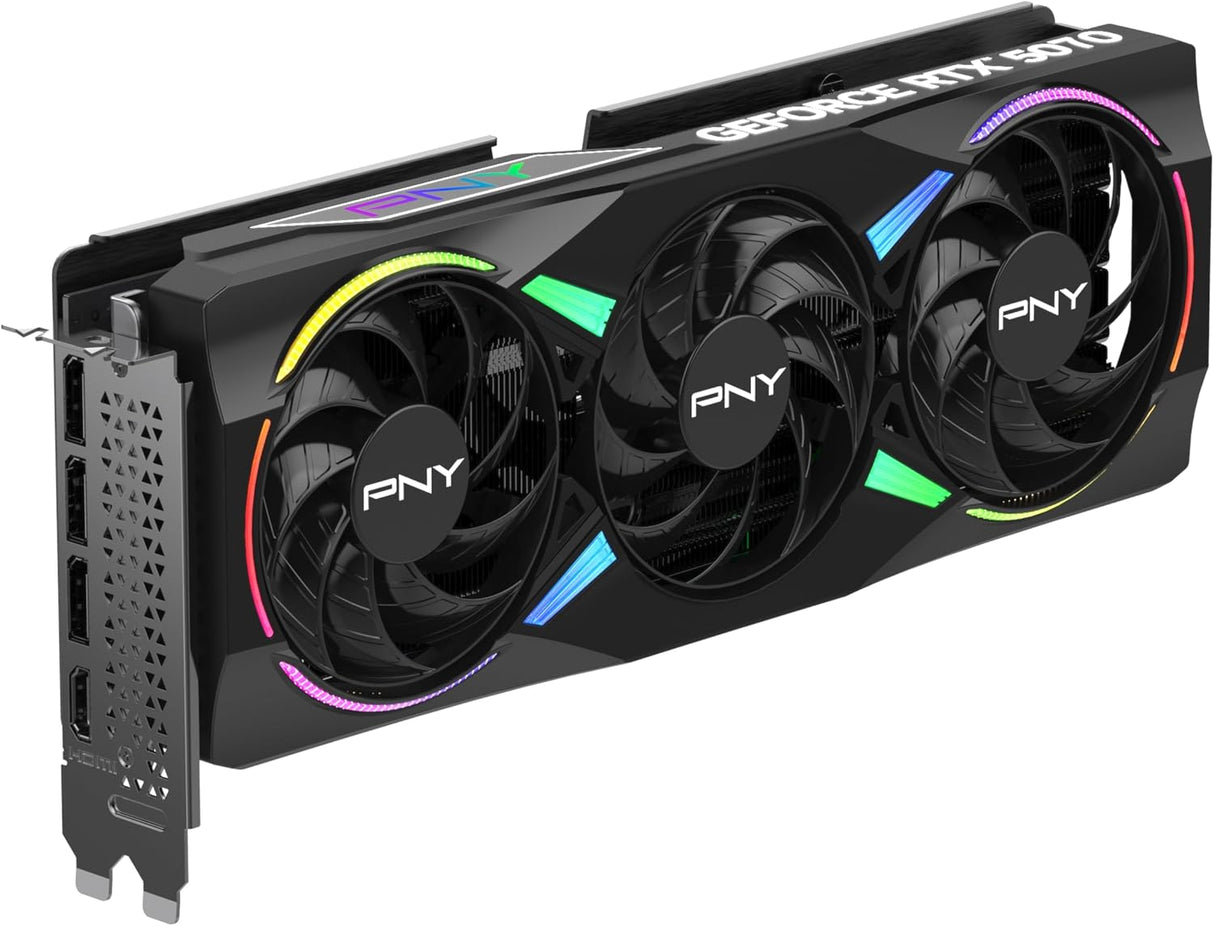 PNY NVIDIA GeForce RTX™ 5070 12GB PCIe® 5.0, HDMI ARGB Overclocked Triple Fan Graphics Card