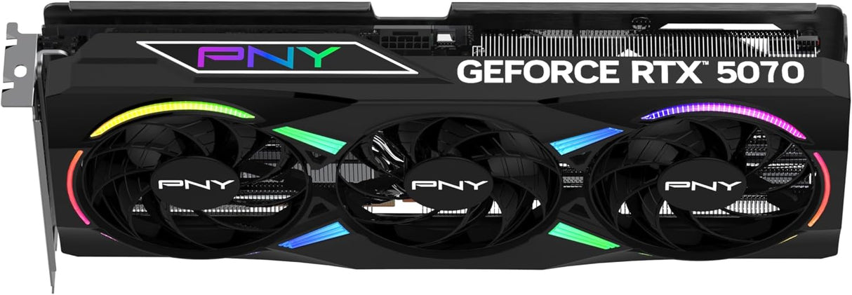 PNY NVIDIA GeForce RTX™ 5070 12GB PCIe® 5.0, HDMI ARGB Overclocked Triple Fan Graphics Card