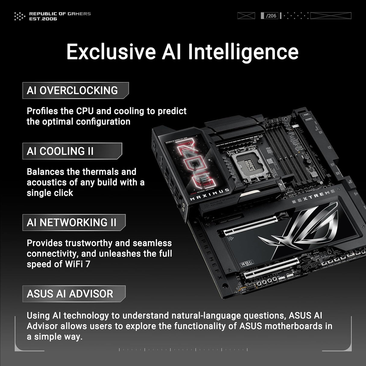 ASUS ROG MAXIMUS Z890 EXTREME WIFI7 Intel Z890 LGA 1851 E-ATX motherboard, Advanced AI & Bluetooth PC-ready