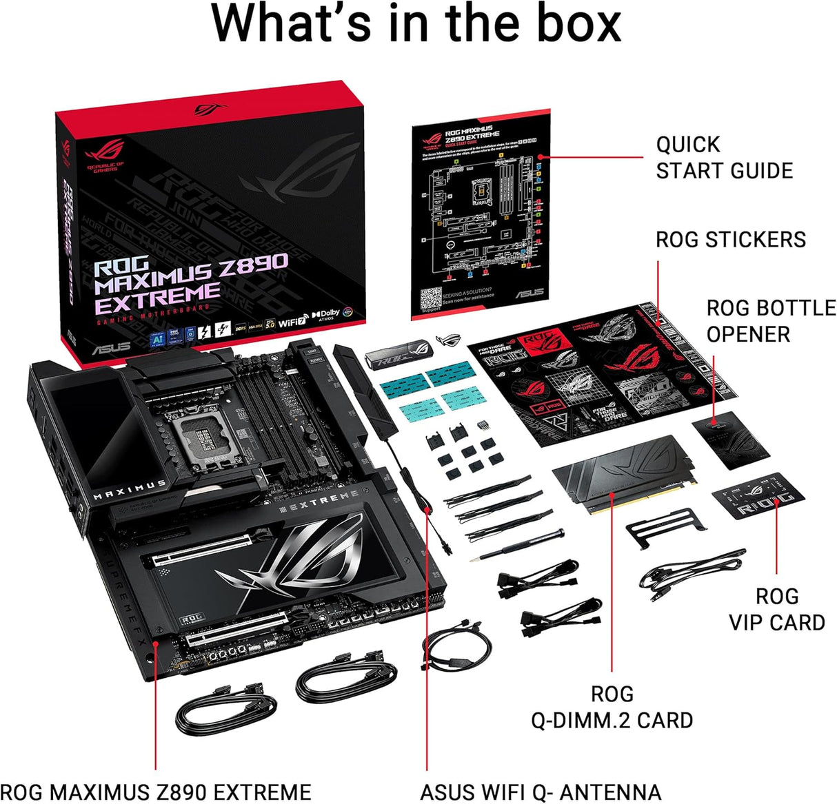 ASUS ROG MAXIMUS Z890 EXTREME WIFI7 Intel Z890 LGA 1851 E-ATX motherboard, Advanced AI & Bluetooth PC-ready