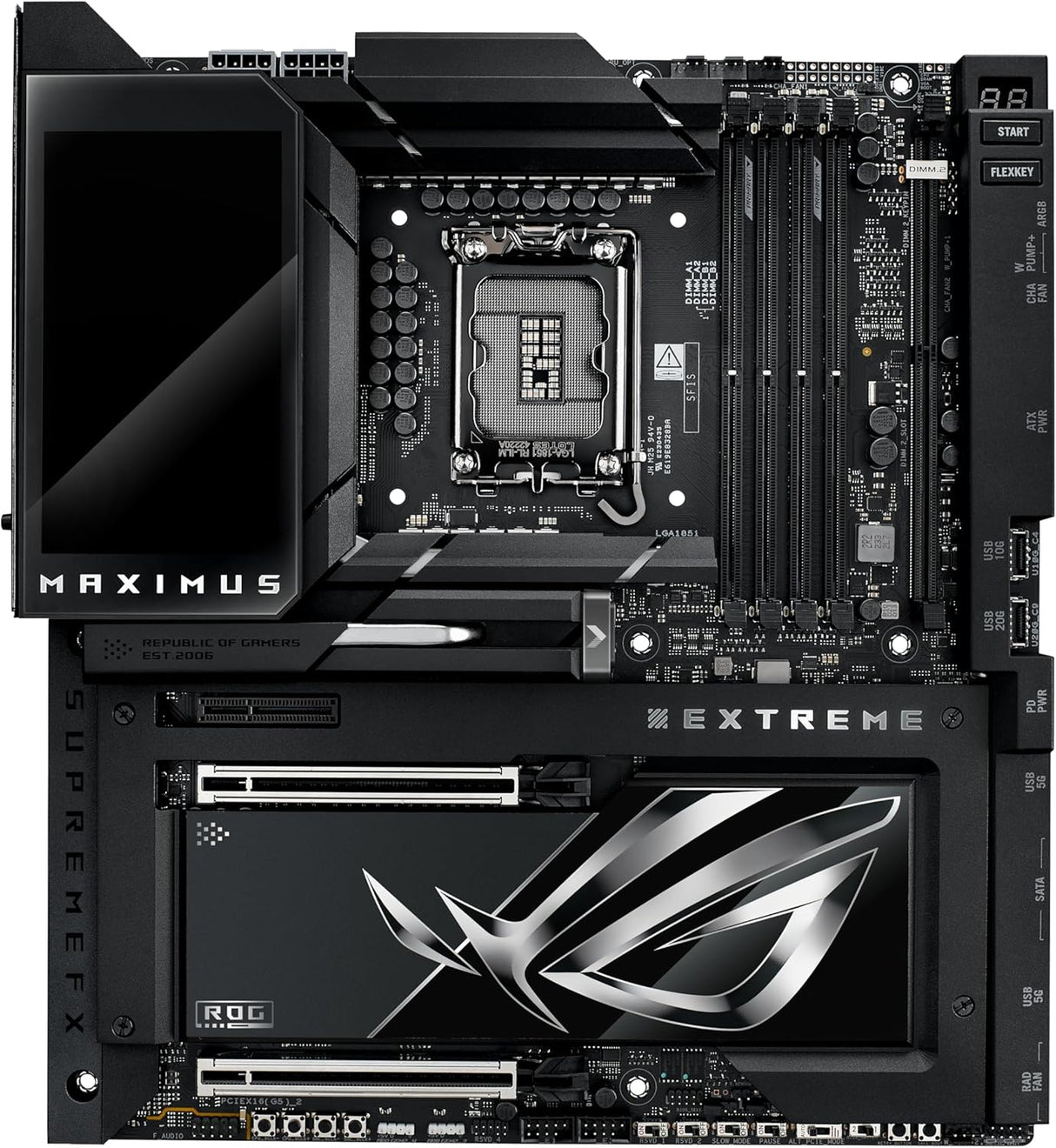 ASUS ROG MAXIMUS Z890 EXTREME WIFI7 Intel Z890 LGA 1851 E-ATX motherboard, Advanced AI & Bluetooth PC-ready