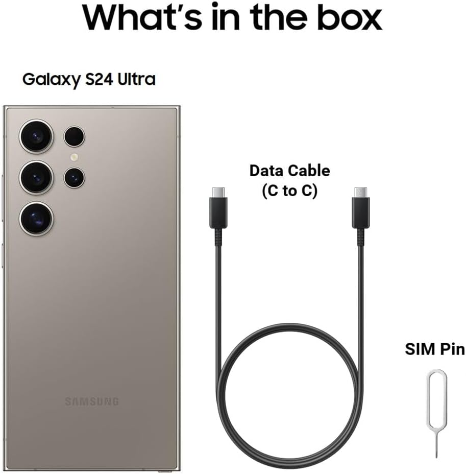 Samsung Galaxy S24 Ultra Cell Phone, 512GB AI Smartphone, Unlocked, 200MP