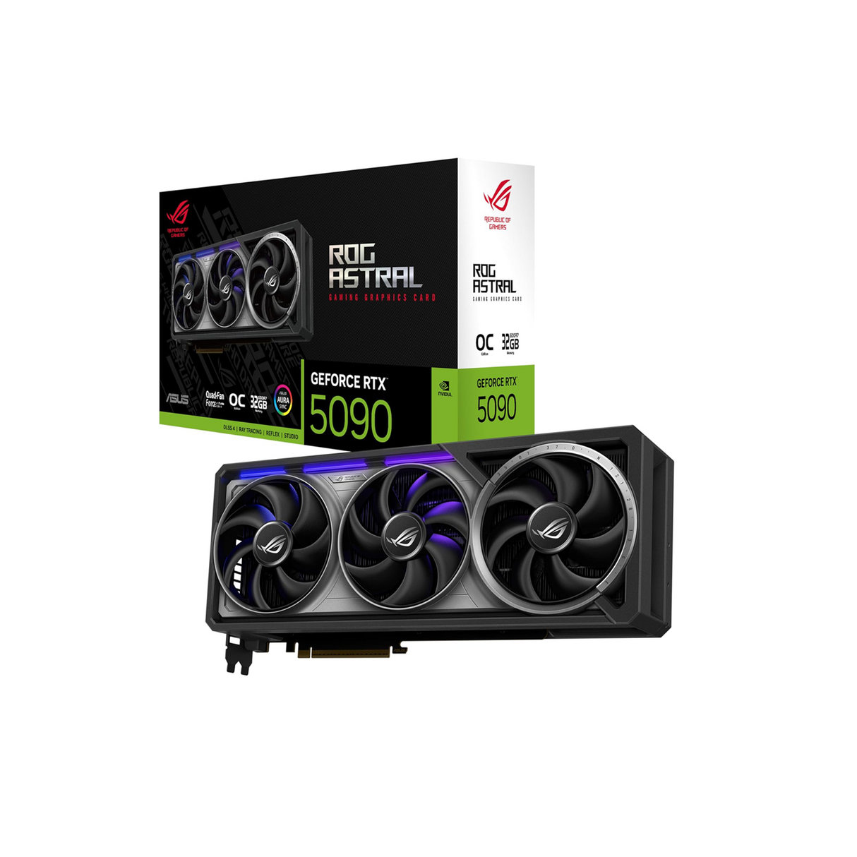 ASUS ROG Astral GeForce RTX™ 5090 OC Edition Gaming Graphics Card (PCIe® 5.0, 32GB GDDR7, HDMI®/DP 2.1, 3.8-Slot