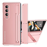 2 in 1 Detachable PC Folding Phone Case with Holder & Pen Slot, For Samsung Galaxy Z Fold4