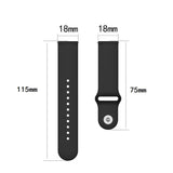 18mm Universal Reverse Buckle Wave Silicone Watch Band, Size:S(Green)