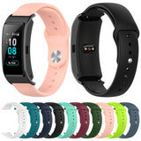 18mm Universal Reverse Buckle Wave Silicone Watch Band, Size:S(Green)