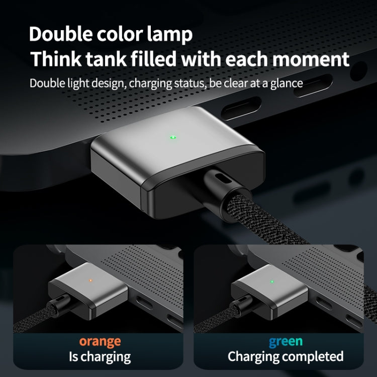 140W Type-C to Magsafe 3 Magnetic Charging Cable, Length:2m(Blue)