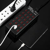 100W 24 USB Ports Fast Charger Station Smart Charger with LED Indicator AC 100-240V, US Plug, 100W 24 USB Ports US Plug