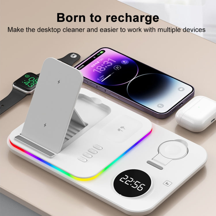 30W 4 in 1 Multifunctional Wireless Charger (Black)