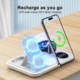 30W 4 in 1 Multifunctional Wireless Charger (Black)