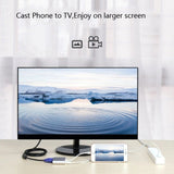 3 in 1 8 Pin to HDMI / VGA / Audio Adapter(Silver)