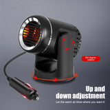 12V 130W Car Heating and Cooling Dual-use Fan Glass Defogging and Defrosting Heater(Black)