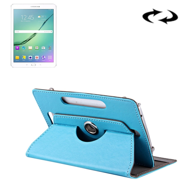 10 inch Tablets Leather Case Crazy Horse Texture 360 Degrees Rotation Protective Case Shell with Holder for Asus ZenPad 10 Z300C, Huawei MediaPad M2 10.0-A01W, Cube IWORK10, 10 inch Baby Blue, 10 inch White, 10 inch Black, 10 inch Red, 10 inch Blue    ...