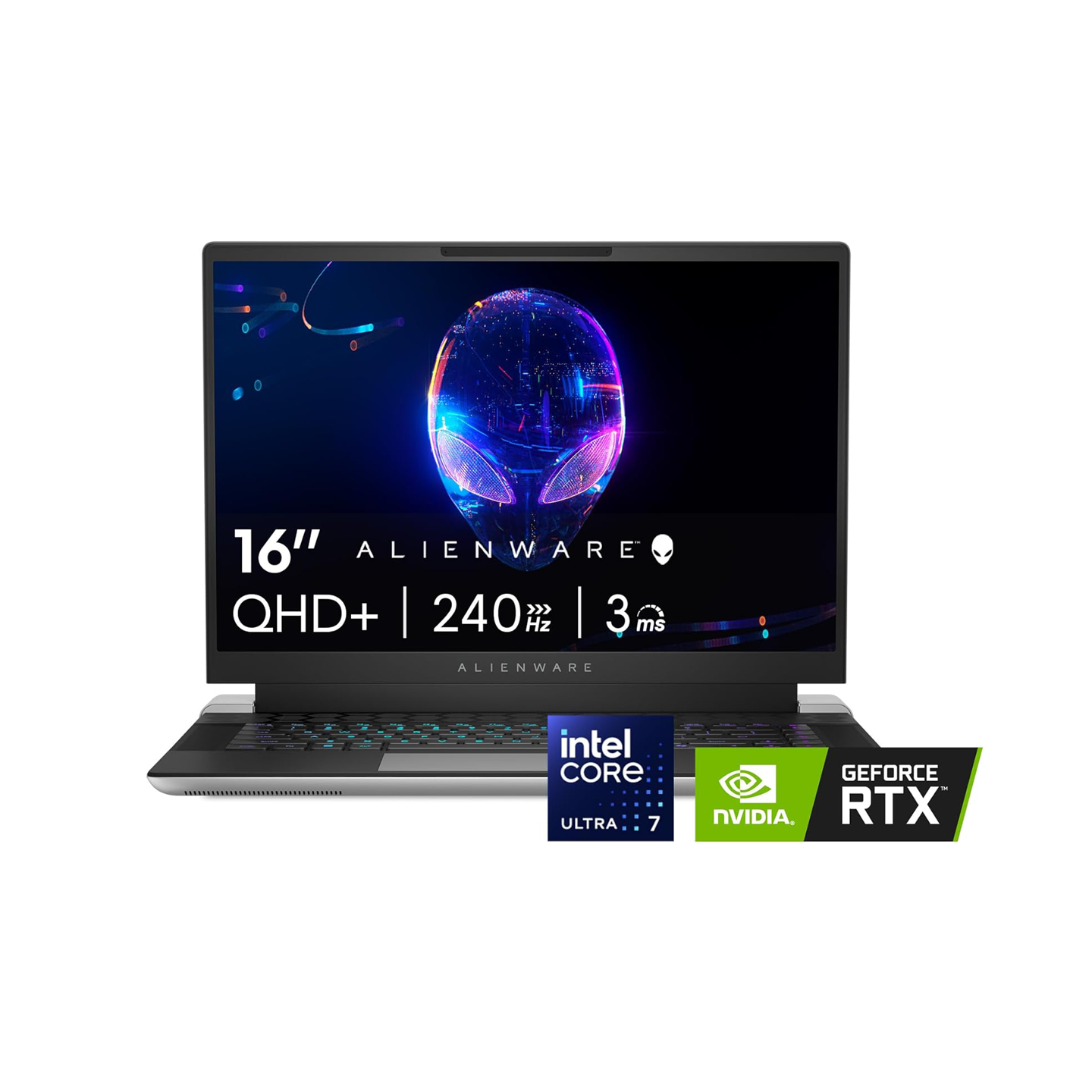 Alienware X16 R2 Gaming Laptop - 16-inch QHD+ 240Hz 3ms Display, Intel Core Ultra 7-155H, 16GB LPDDR5X RAM, 1TB SSD, NVIDIA GeForce RTX 4070 8GB GDDR6