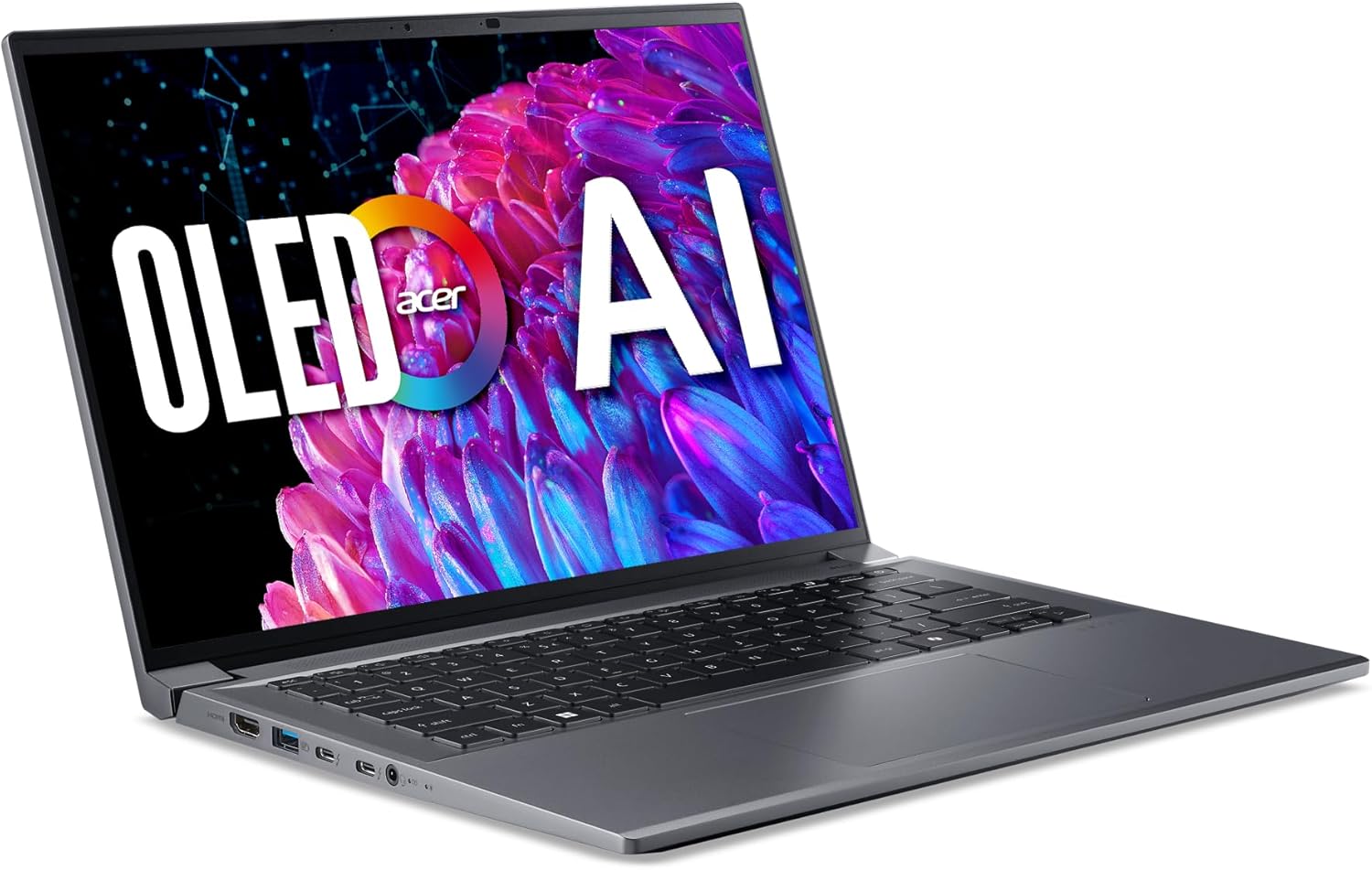 Acer Swift X 14 Laptop | 14.5" OLED 2880 x 1800 120Hz Calman Verified | Unlock AI Experiences | Intel Core Ultra 7 Processor 155H | NVIDIA GeForce RTX 4060 | 16GB LPDDR5X | 1TB SSD |