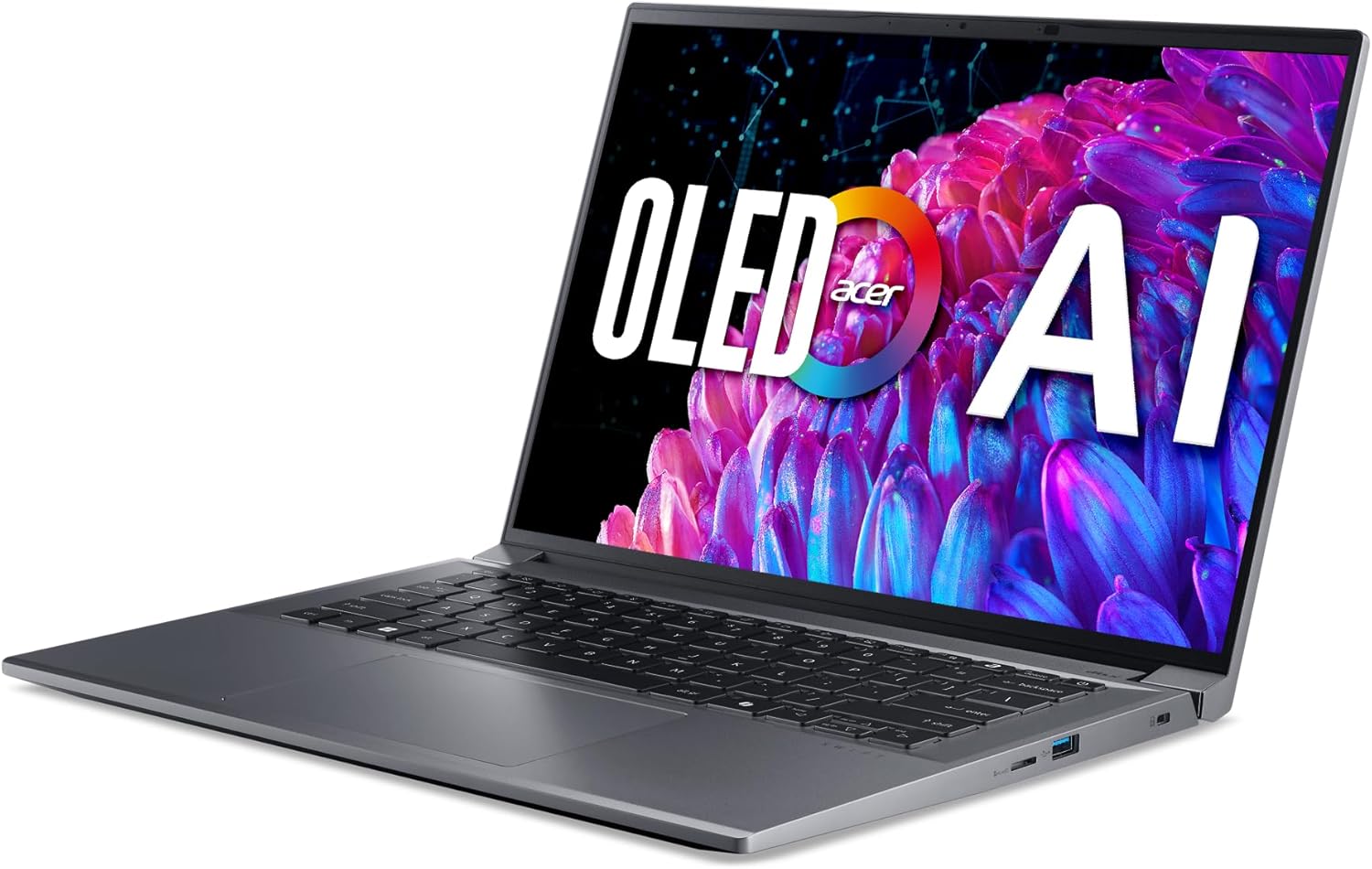 Acer Swift X 14 Laptop | 14.5" OLED 2880 x 1800 120Hz Calman Verified | Unlock AI Experiences | Intel Core Ultra 7 Processor 155H | NVIDIA GeForce RTX 4060 | 16GB LPDDR5X | 1TB SSD |