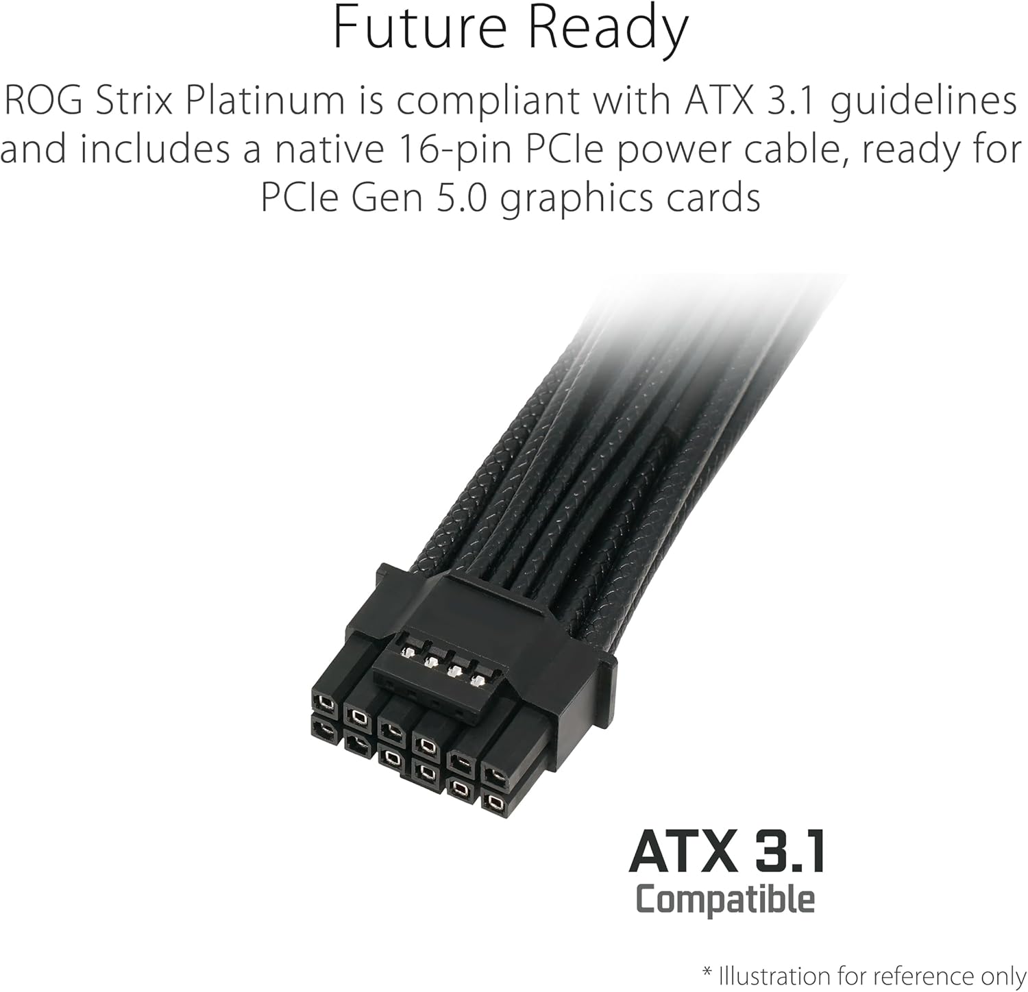 ASUS ROG Strix 1000W Platinum (Fully Modular Power Supply, 80 Plus Platinum Certified, ATX 3.1