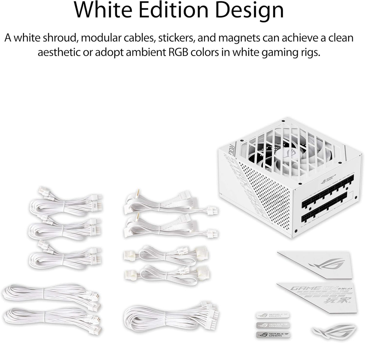 ASUS ROG Strix 1000W Platinum (Fully Modular Power Supply, 80 Plus Platinum Certified, ATX 3.1