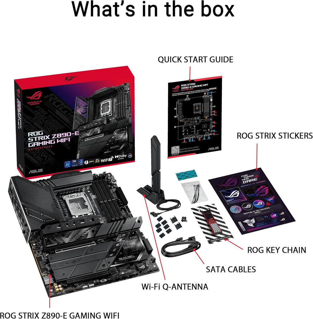 ASUS ROG Strix Z890-E Gaming WiFi7 Intel Z890 LGA 1851 ATX Motherboard