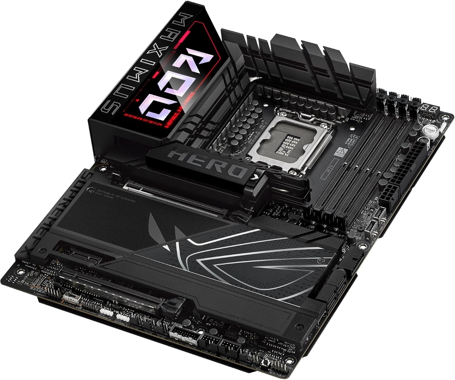 ASUS ROG Maximus Z890 Hero Intel Z890 LGA 1851 ATX Motherboard, Advanced AI PC-Ready, 22+2+1+2 Stages, DDR5, WiFi 7, 3X PCIe® 5.0