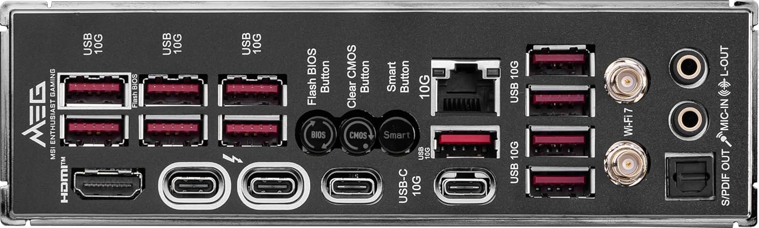 MSI MEG Z890 ACE Gaming Motherboard  Intel Processors, LGA 1851, DDR5, PCIe 5.-Support Core Ultra Series 2