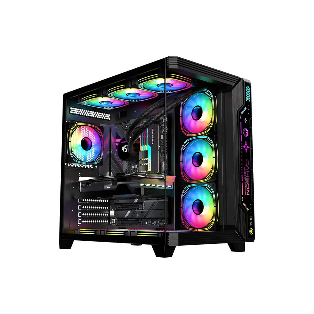 Game ON Gaming PC Case – ATX/M-ATX/ITX ARGB Pre-Installed Fans
