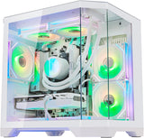 HELLOLAND Ocean of Stars Gaming PC Desktop - AMD Ryzen 7 7700 8-Core 3.8 GHz- RTX 5060 8GB- 32GB DDR5 RAM 6000MHz-1TB PCIe SSD