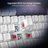 Redragon K673 PRO 75% Wireless Gasket RGB Gaming Keyboard, 3-Modes 81 Keys Compact Mechanical Keyboard