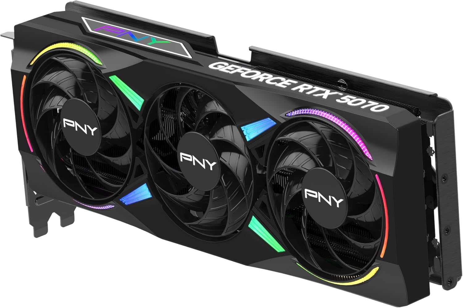 PNY NVIDIA GeForce RTX™ 5070 12GB PCIe® 5.0, HDMI ARGB Overclocked Triple Fan Graphics Card
