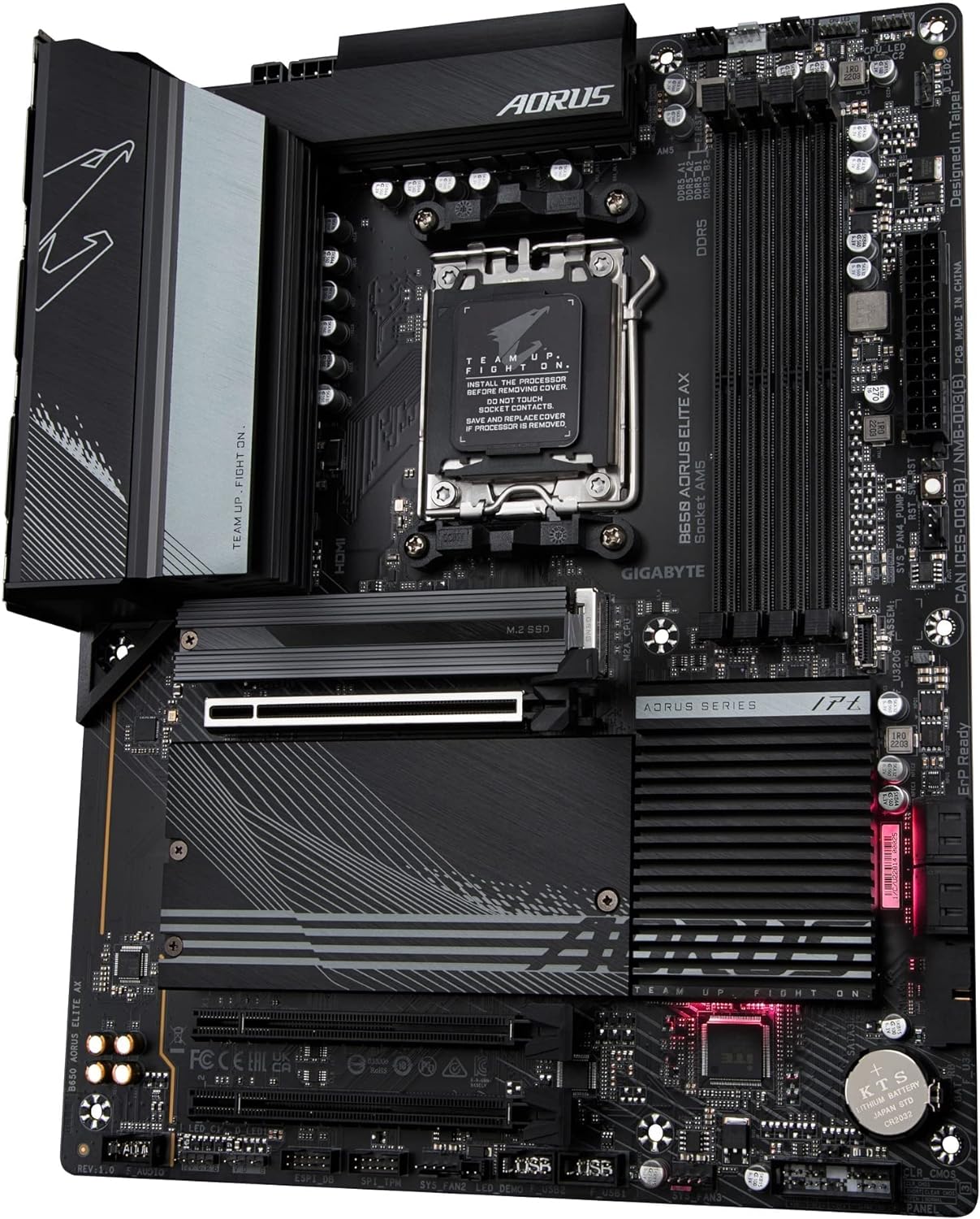 GIGABYTE AORUS Elite AX (AM5/LGA 1718/ AMD B650/ATX/ B650  PCIe 5.0/USB 3.2 Gen2X2 Type-C/WiFi 6E/