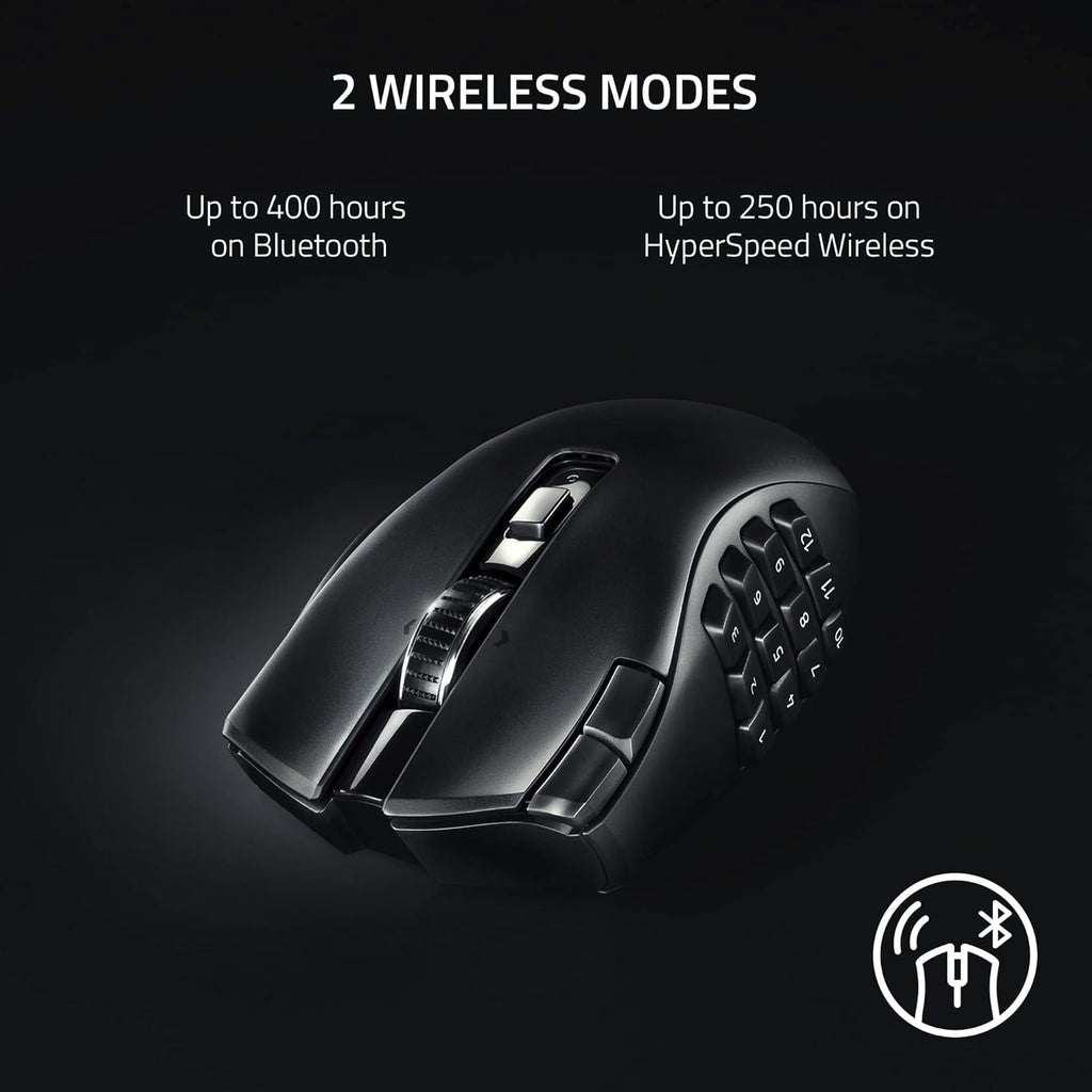 Razer Naga V2 Hyper Speed Wireless MMO Gaming Mouse