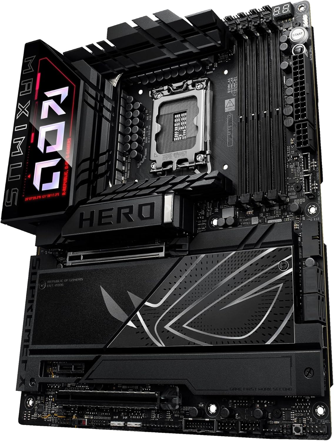 ASUS ROG Maximus Z890 Hero Intel Z890 LGA 1851 ATX Motherboard, Advanced AI PC-Ready, 22+2+1+2 Stages, DDR5, WiFi 7, 3X PCIe® 5.0