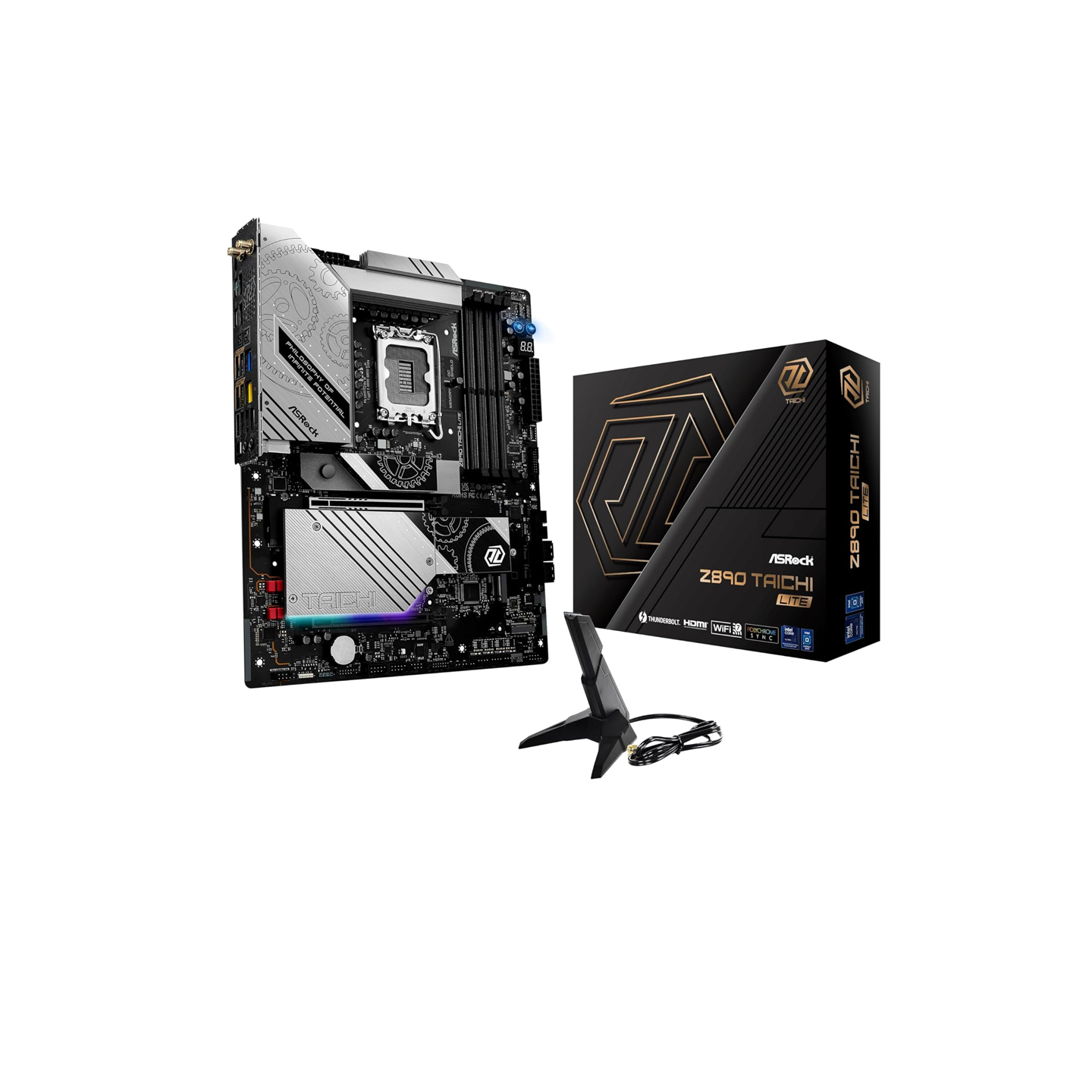 ASRock Z890 Taichi Lite Intel Core Ultra LGA1851 RL-ILM WiFi7 ATX Motherboard DDR5 9200 MHz 256 GB PCIe 5.0
