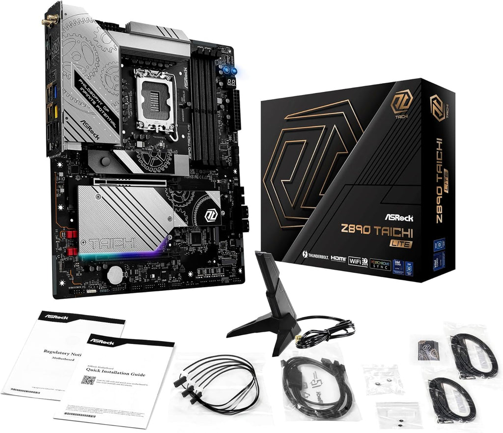 ASRock Z890 Taichi Lite Intel Core Ultra LGA1851 RL-ILM WiFi7 ATX Motherboard DDR5 9200 MHz 256 GB PCIe 5.0