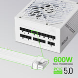 GAMEMAX Rampage Series, 1250W, Full Modular Power Supply, ATX 3.1 & PCIE 5.1 Ready, 80 Plus Platinum Certified