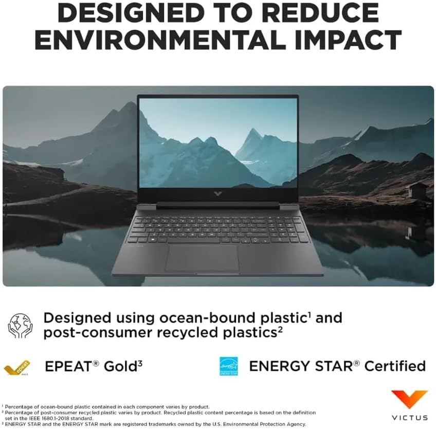 HP Victus 15.6 Inch Full HD Gaming Laptop  AMD Ryzen 5 7535HS, 6-Core Processor  16GB DDR5 RAM, 1TB SSD
