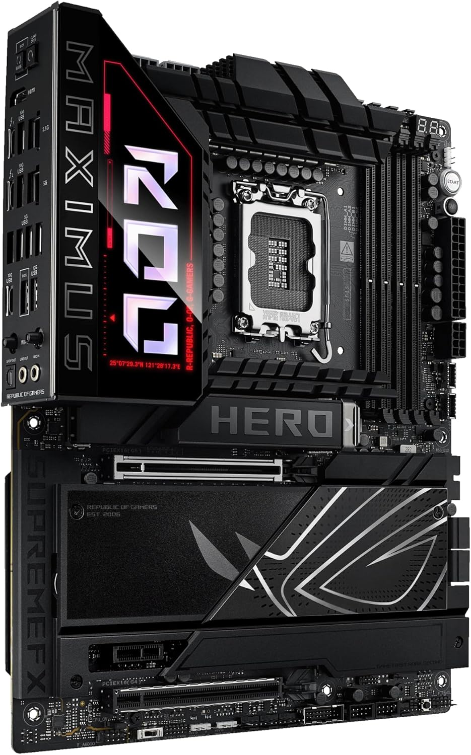 ASUS ROG Maximus Z890 Hero Intel Z890 LGA 1851 ATX Motherboard, Advanced AI PC-Ready, 22+2+1+2 Stages, DDR5, WiFi 7, 3X PCIe® 5.0