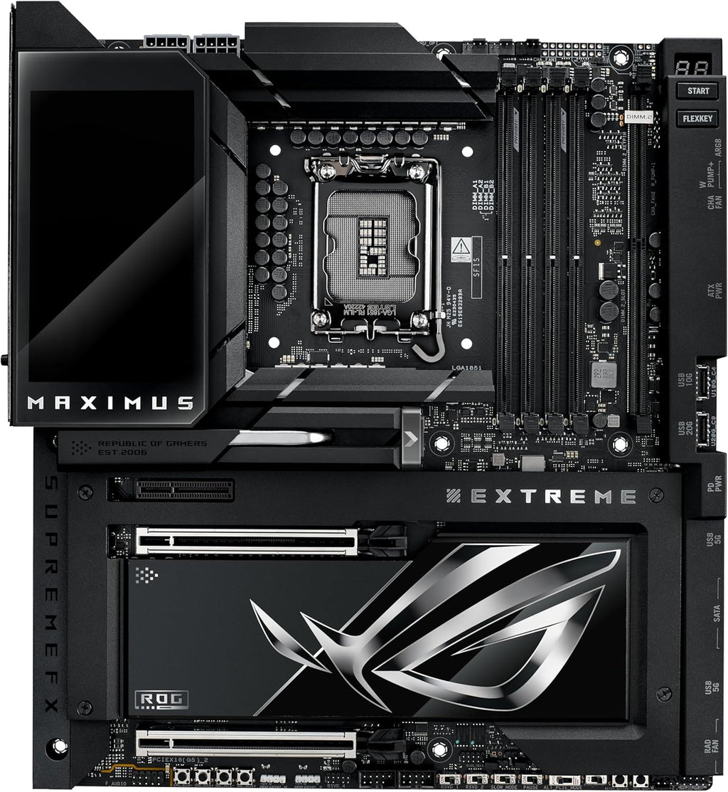 ASUS ROG MAXIMUS Z890 EXTREME WIFI7 Intel Z890 LGA 1851 E-ATX motherboard, Advanced AI & Bluetooth PC-ready