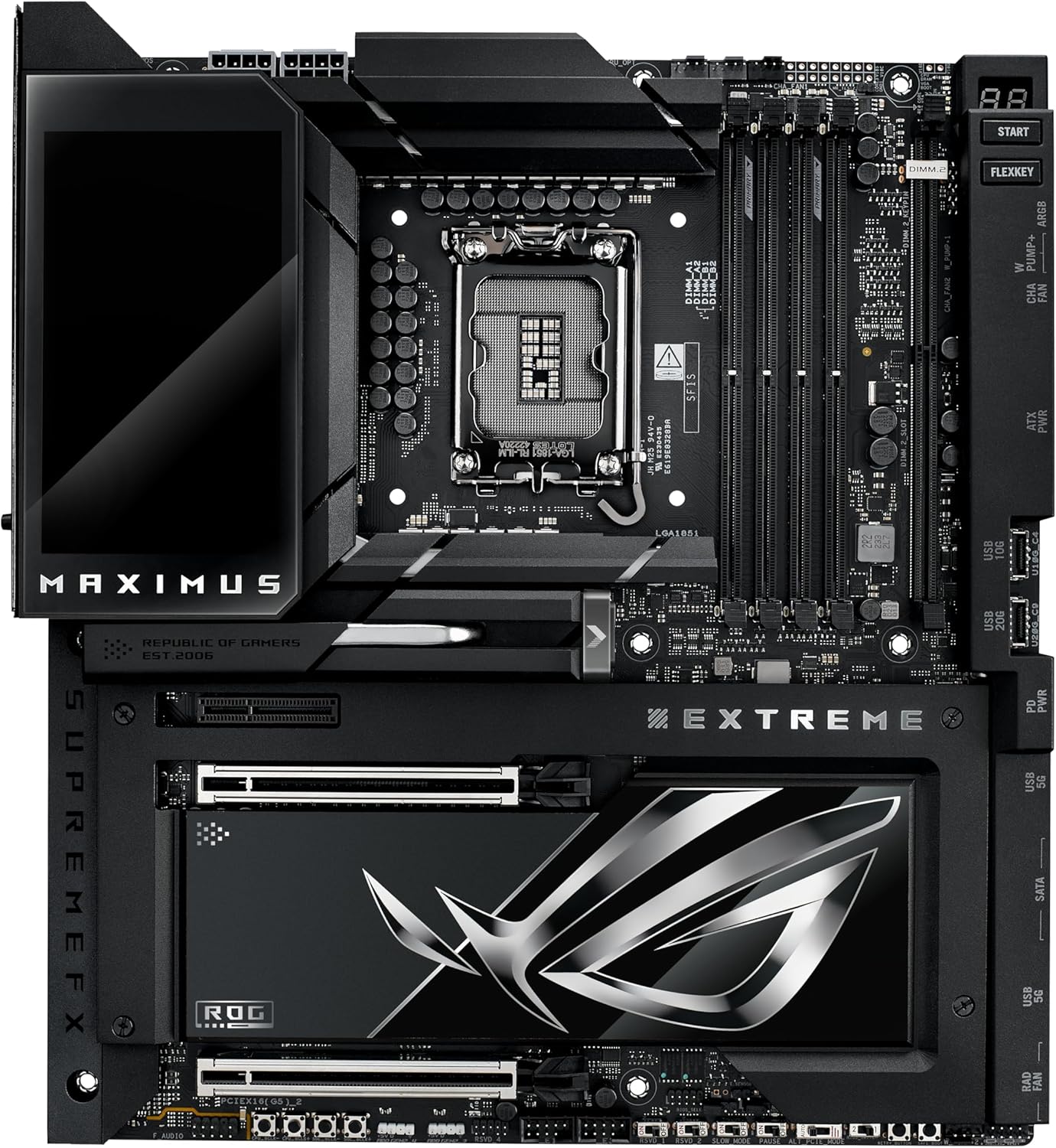ASUS ROG MAXIMUS Z890 EXTREME WIFI7 Intel Z890 LGA 1851 E-ATX motherboard, Advanced AI & Bluetooth PC-ready
