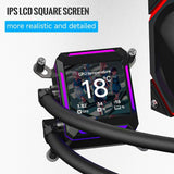 ungle Leopard ASTROSHEL 240 ARGB AIO Cooler, Customizable 2.8in LCD Display