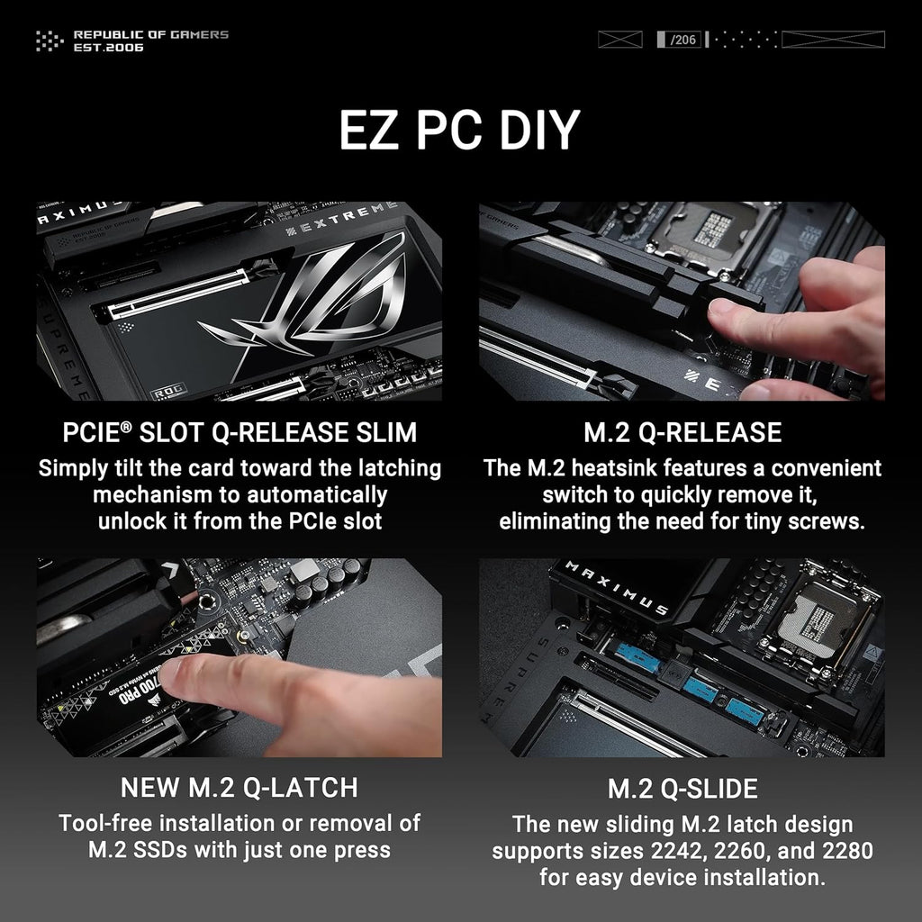 ASUS ROG MAXIMUS Z890 EXTREME WIFI7 Intel Z890 LGA 1851 E-ATX motherboard, Advanced AI & Bluetooth PC-ready