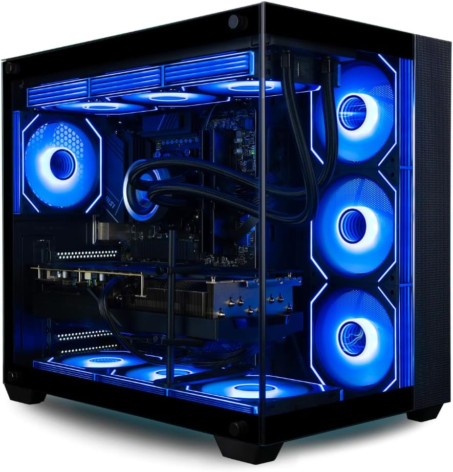 Panorama XL Gaming PC Desktop (NVD GeForce RTX 5080, Intel 24-Core i9-14900KF Processor, 96GB DDR5 RAM, 4TB Gen4 NVMe SSD, WiFi 6E