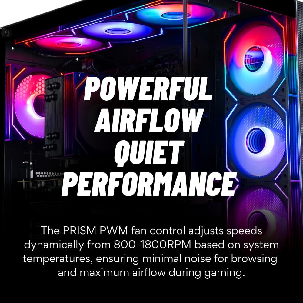 Panorama XL Gaming PC Desktop (NVD GeForce RTX 5080, Intel 24-Core i9-14900KF Processor, 96GB DDR5 RAM, 4TB Gen4 NVMe SSD, WiFi 6E