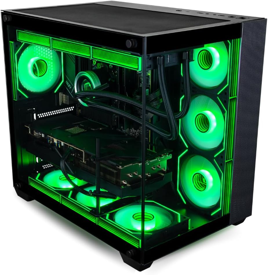 Panorama XL Gaming PC Desktop (NVD GeForce RTX 5080, Intel 24-Core i9-14900KF Processor, 96GB DDR5 RAM, 4TB Gen4 NVMe SSD, WiFi 6E